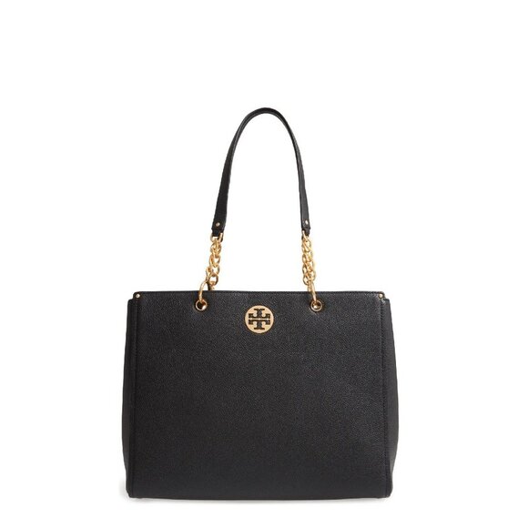 Tory Burch Everly Leather Tote - Picture 2 of 14